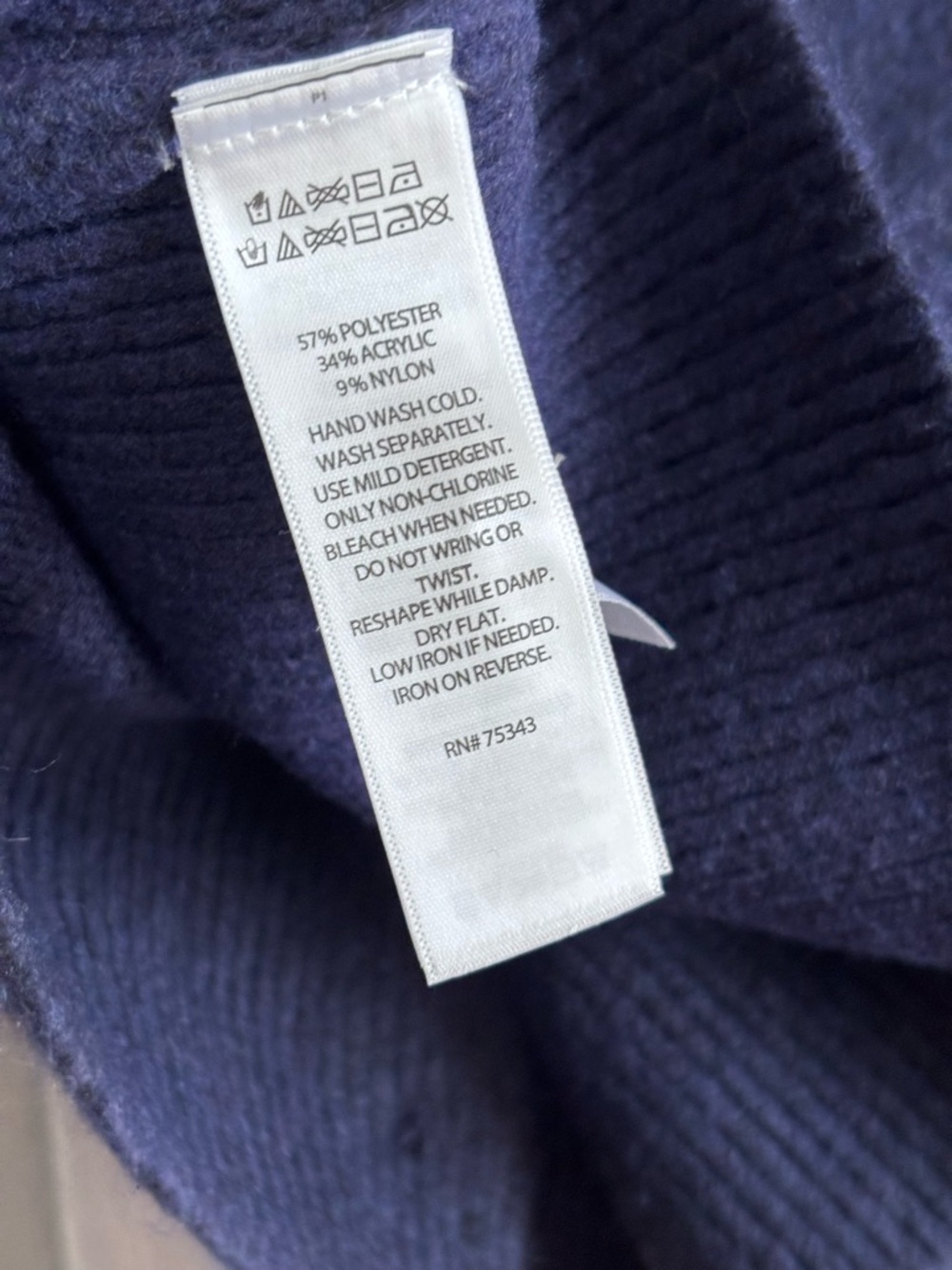 Anthropologie Joie Navy Soft Knit Cardigan Gold Buttons Ribbed Feminine Sweater - Picture 7 of 7
